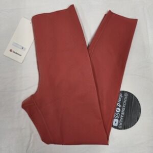 Lululemon Glow Up Tight HR 25" DTRE Desert Red Women's Size 8
